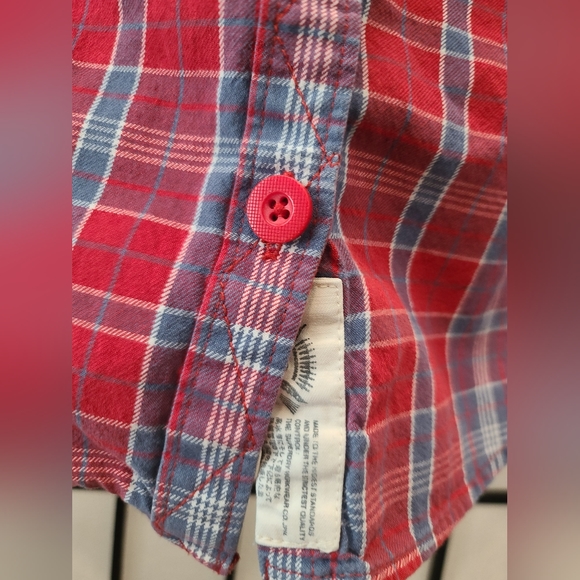 Superdry Plaid Fitted Button Up Shirt sz Small - Picture 4 of 9